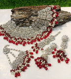 Kundan bridal set with jhumar