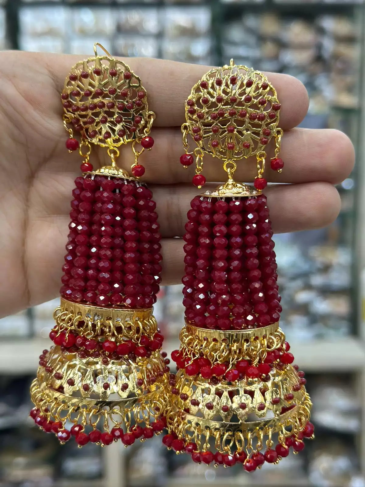 Hyderabadi big size earrings