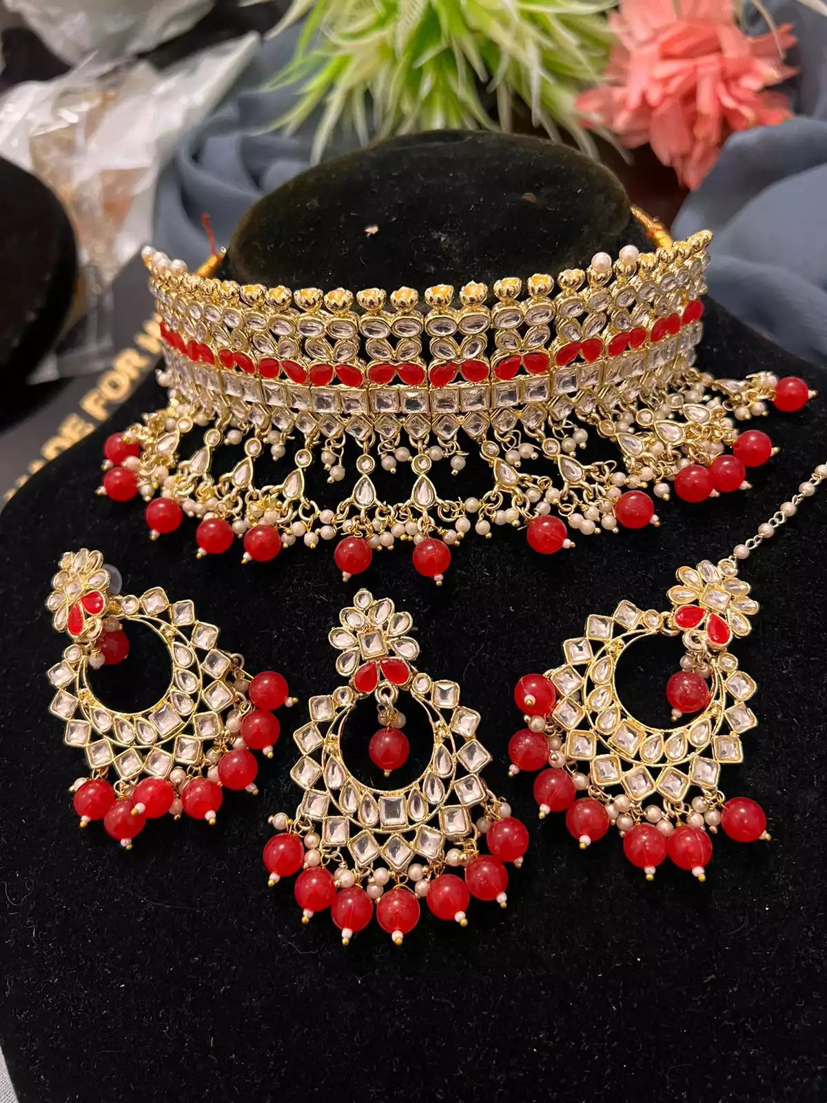 Dabbi kundan choker set