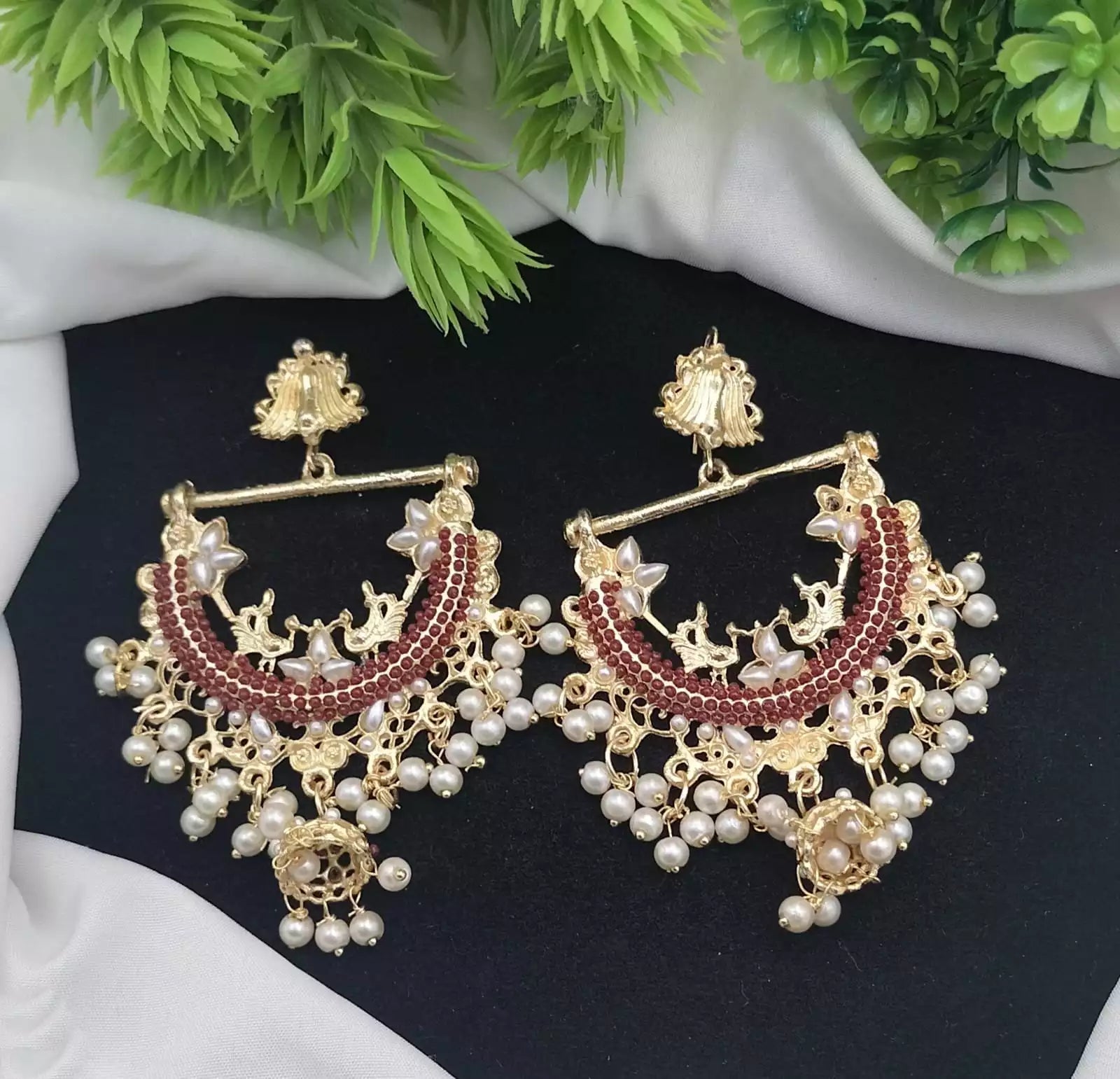 Designer jhumki earrings Main image