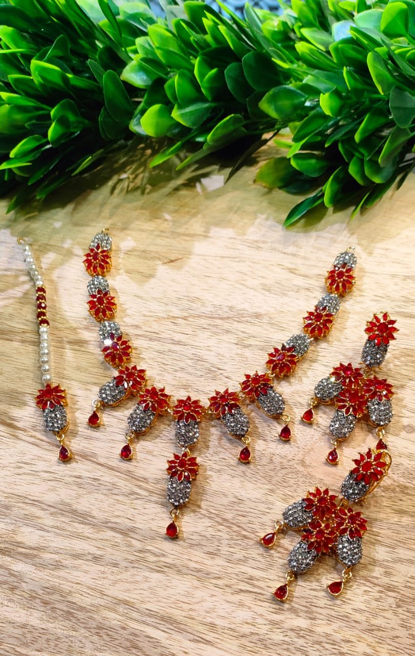 High quality zircon necklace set