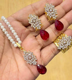 Jarao Zircon locket set