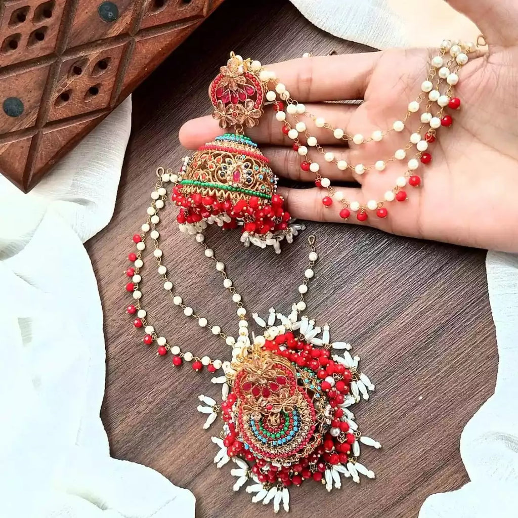 Noratan jhumki with saharay