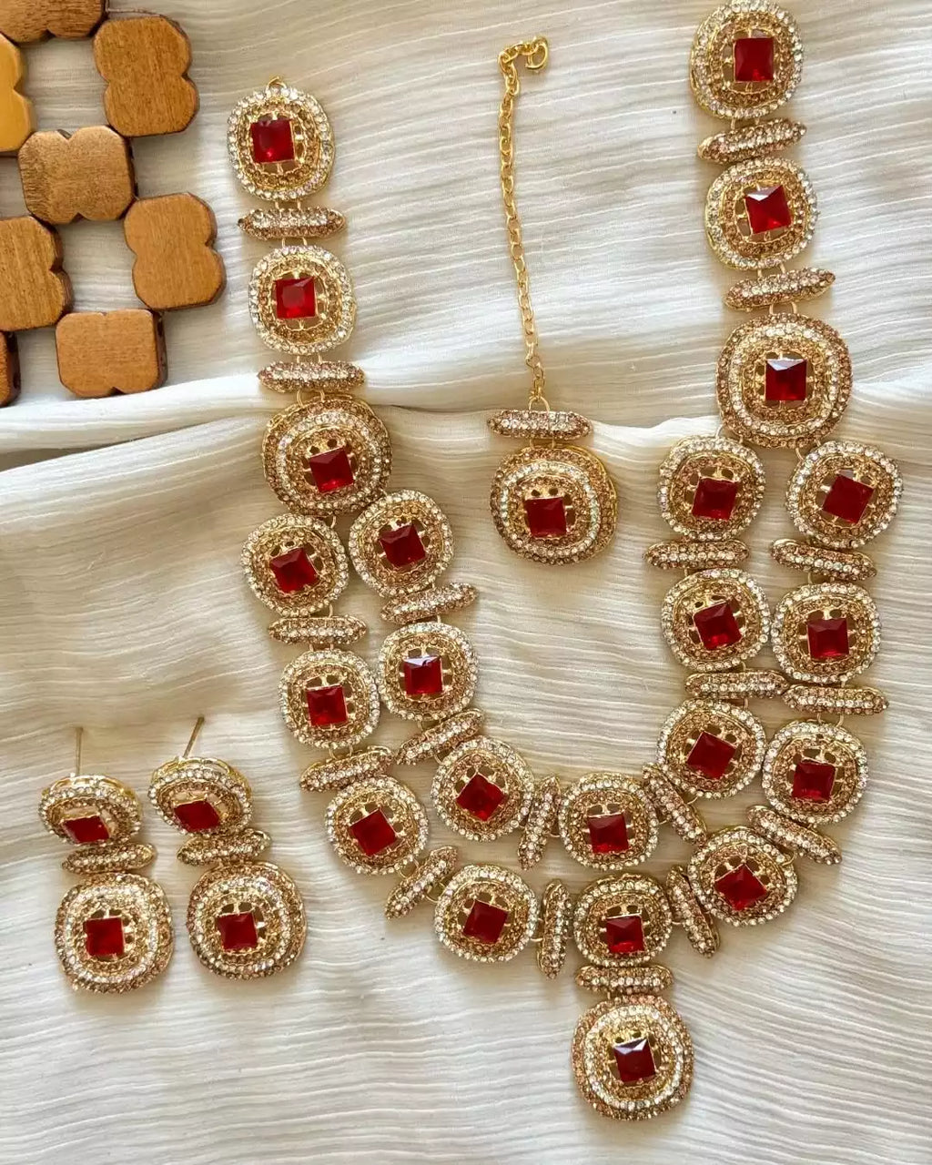 Zircon double layer maala set