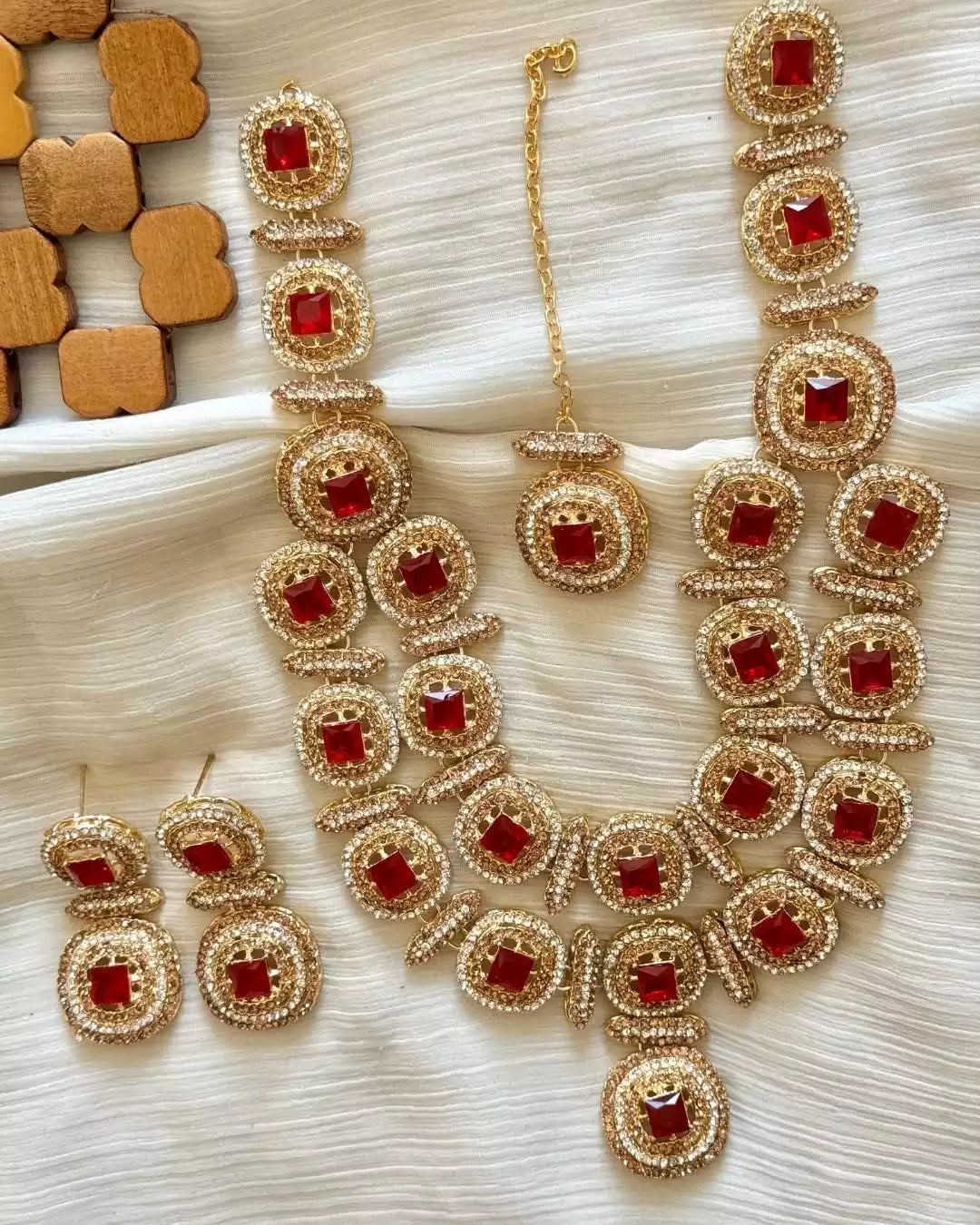 Zircon double layer maala set