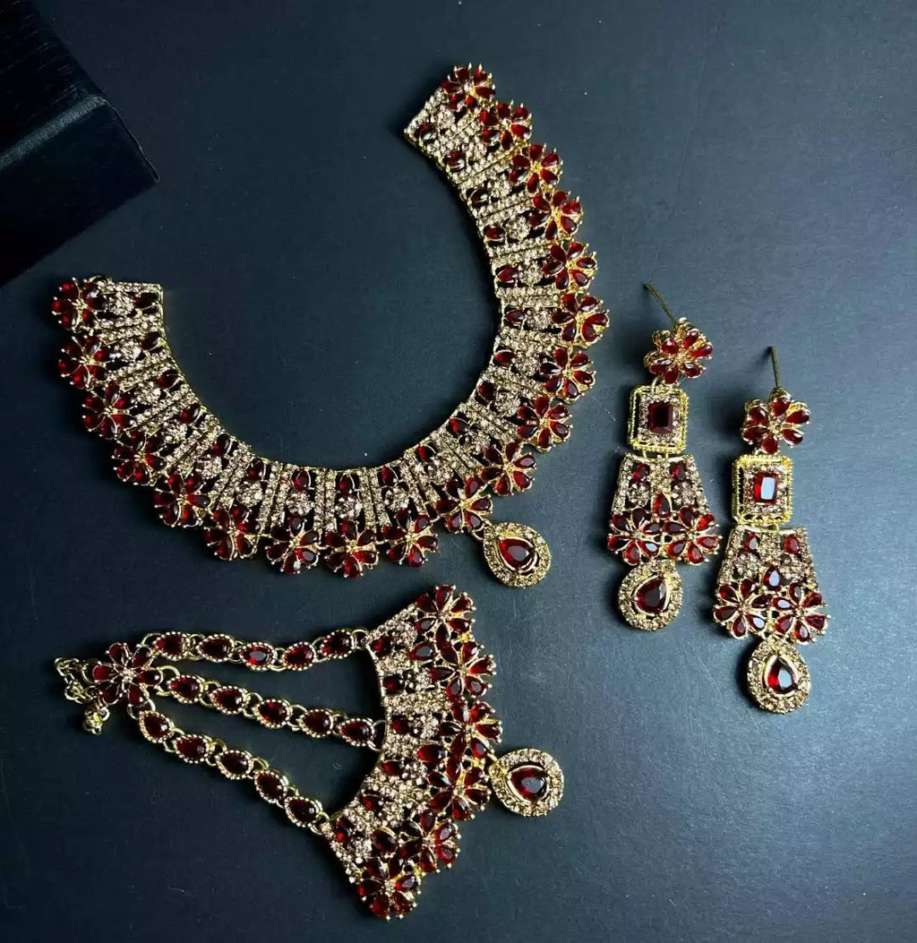 Zircon Bridal set with jhumar