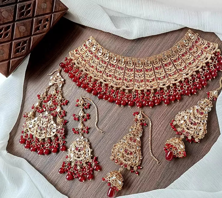 Full Kundan bridal jhumar set