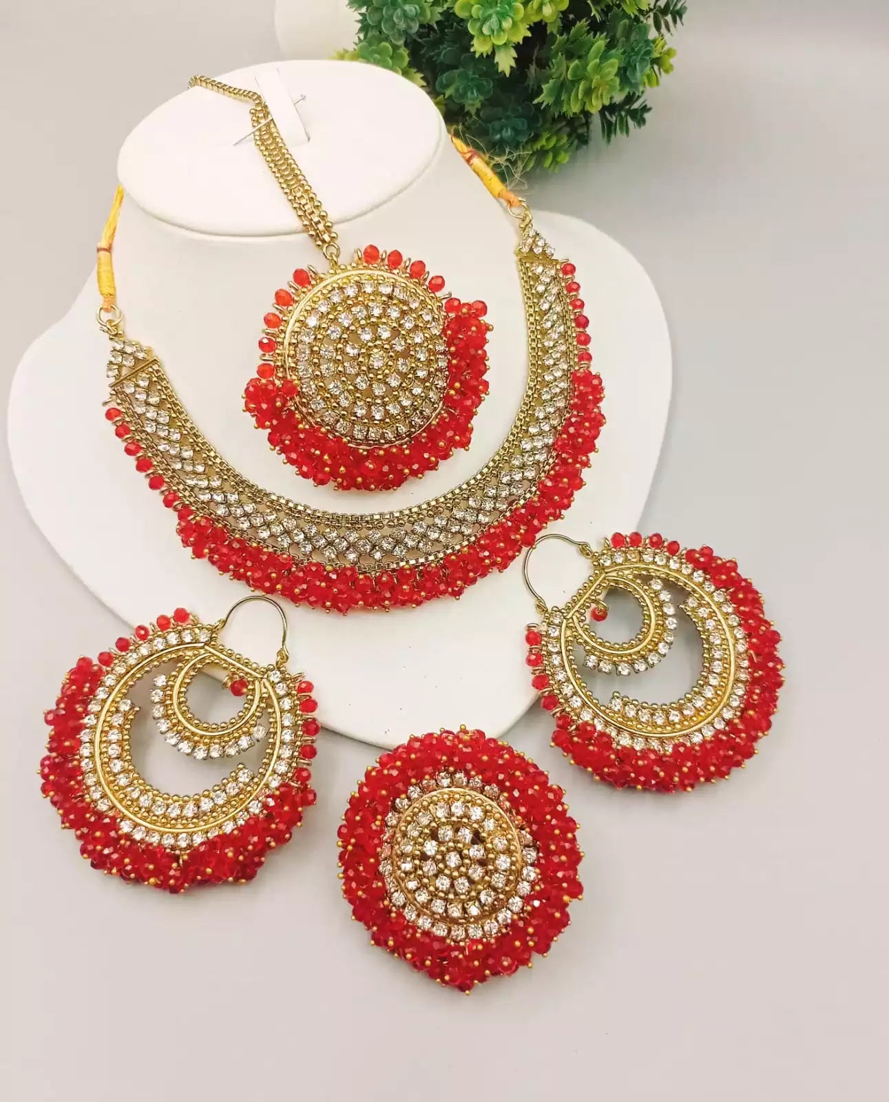 Heavy gajra bandhai set with ring