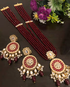 Sheesh kundan long maala set