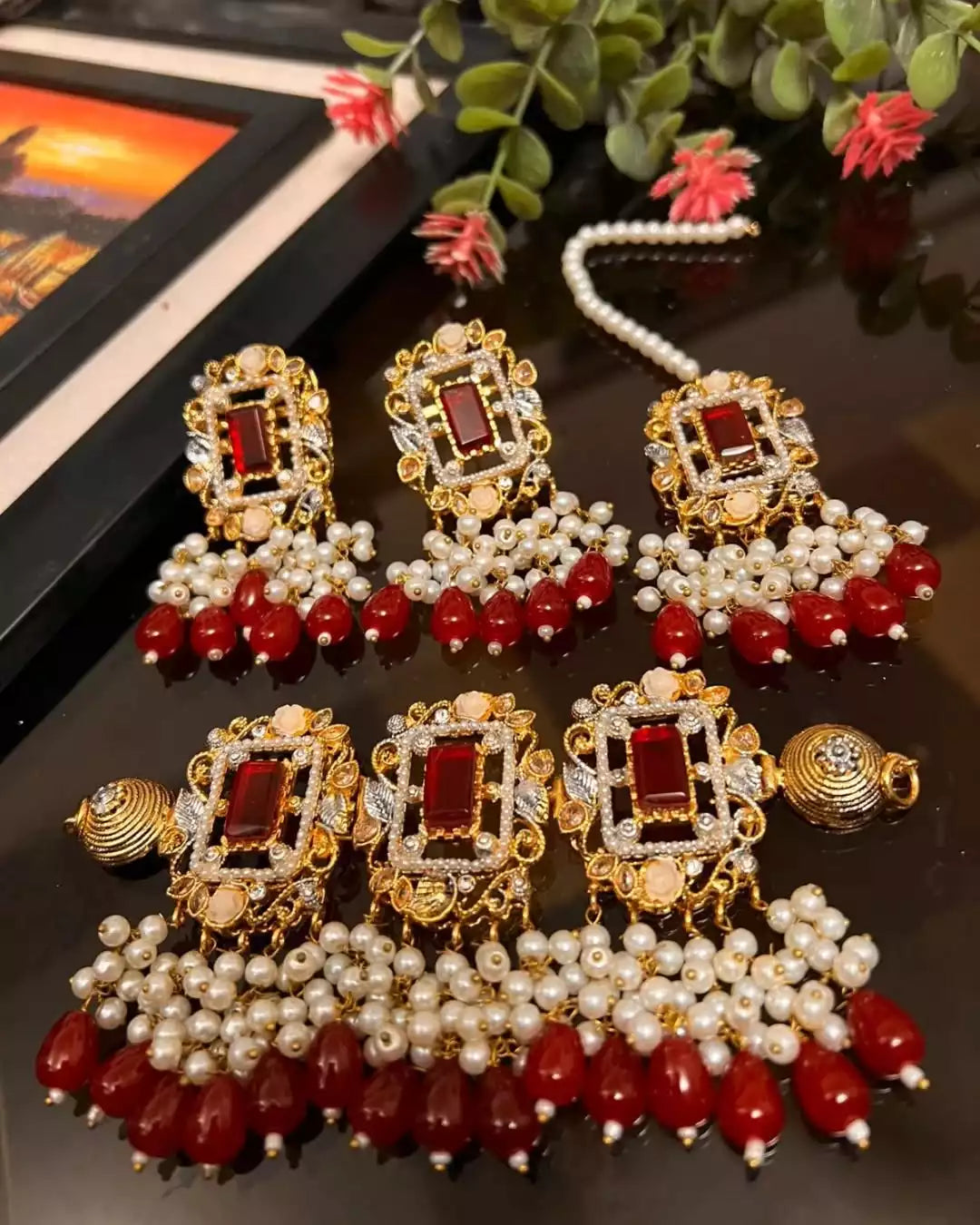 Handmade designer choker set