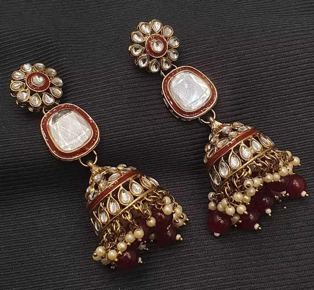 Indian kundan jhumki
