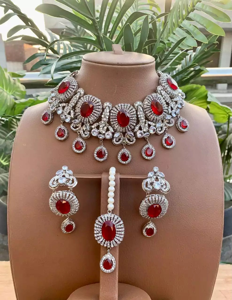 Rp jarao bridal set with teeka