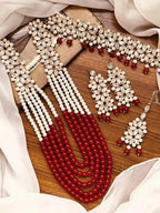 Heavy bridal kundan maala set