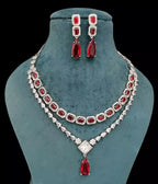Double layer necklace set