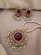 Egyptian zircon pendant set-020