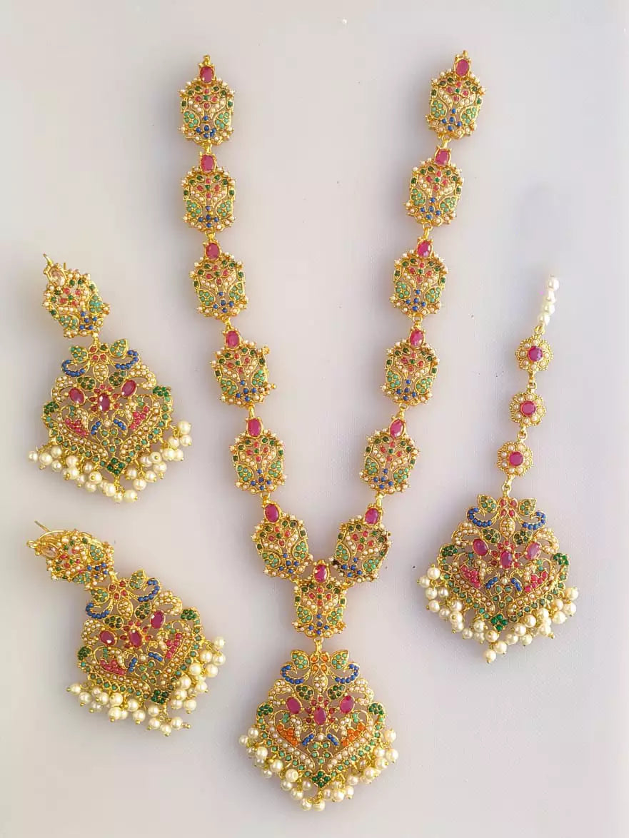 Indian jarao noratan maala set