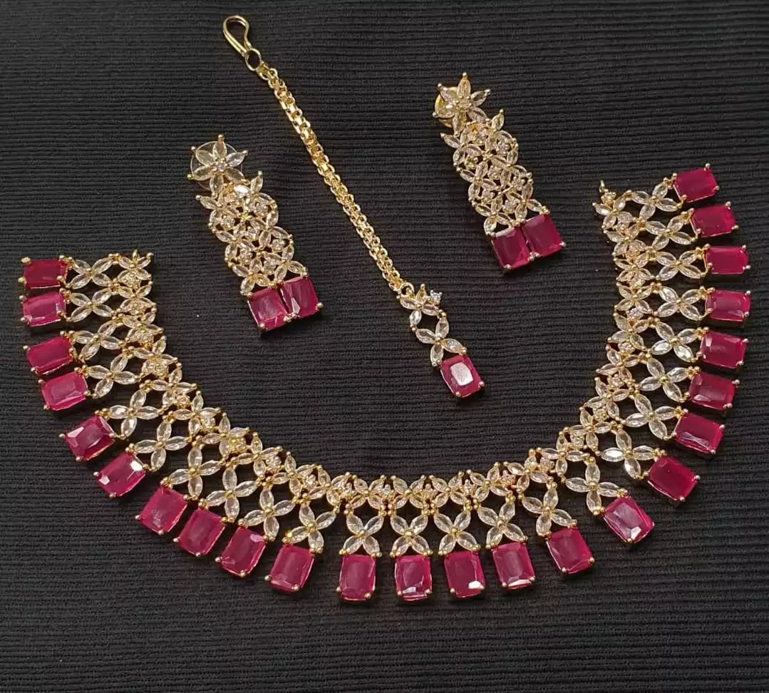 American diamond necklace set