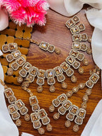 Zircon bridal set with jhumar