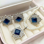 Zirconia pendant set with ring