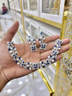 Zircon designer necklace set