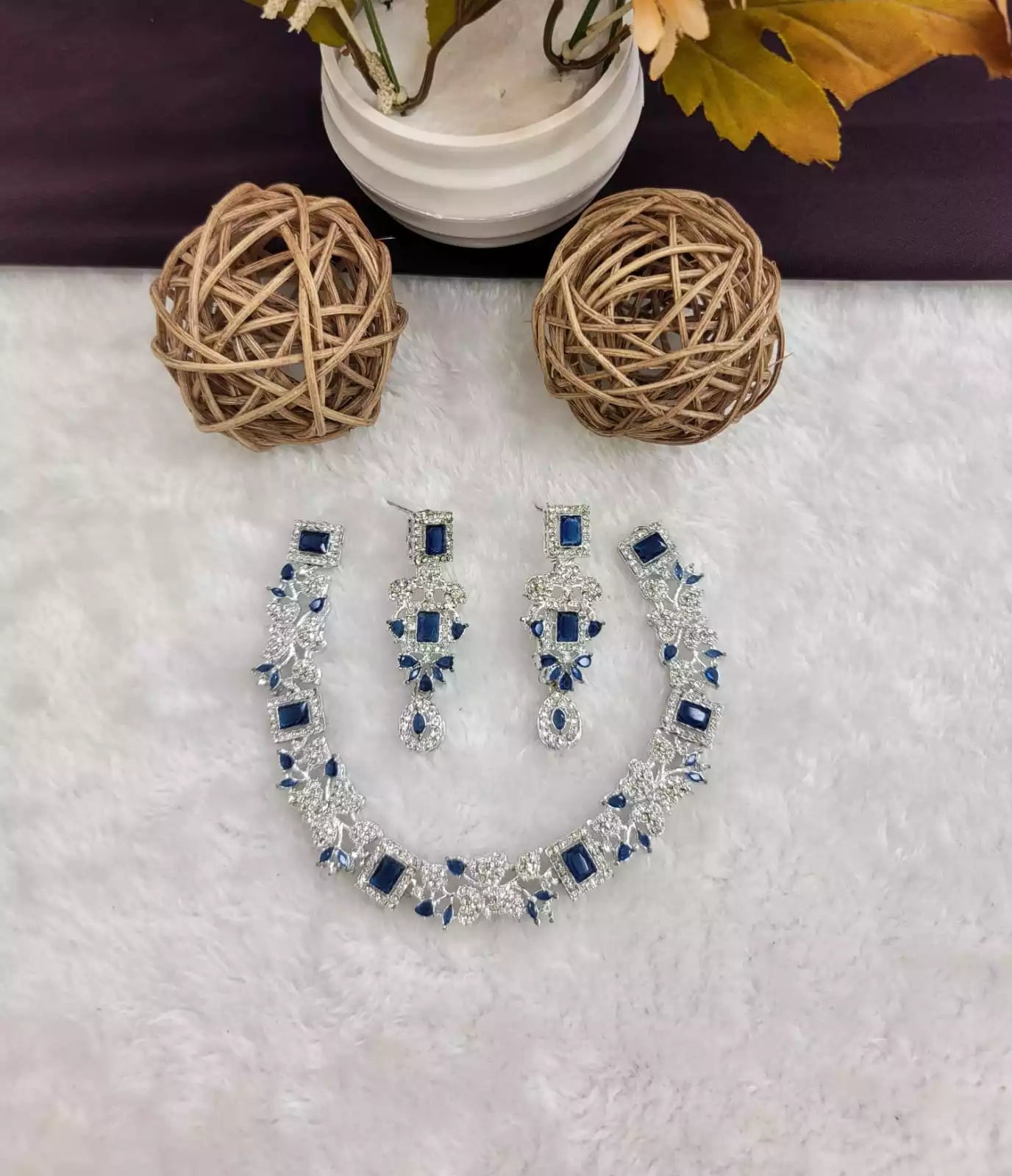 Indian Zircon necklace set
