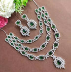 American diamond 3 layer bridal set