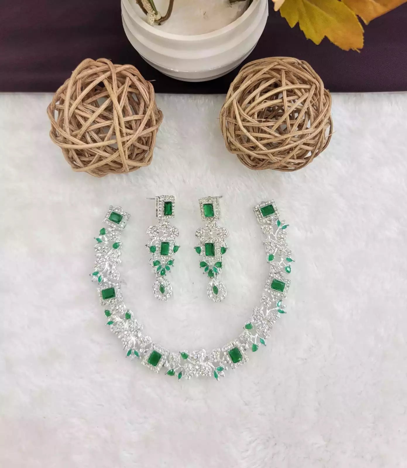 Indian Zircon necklace set