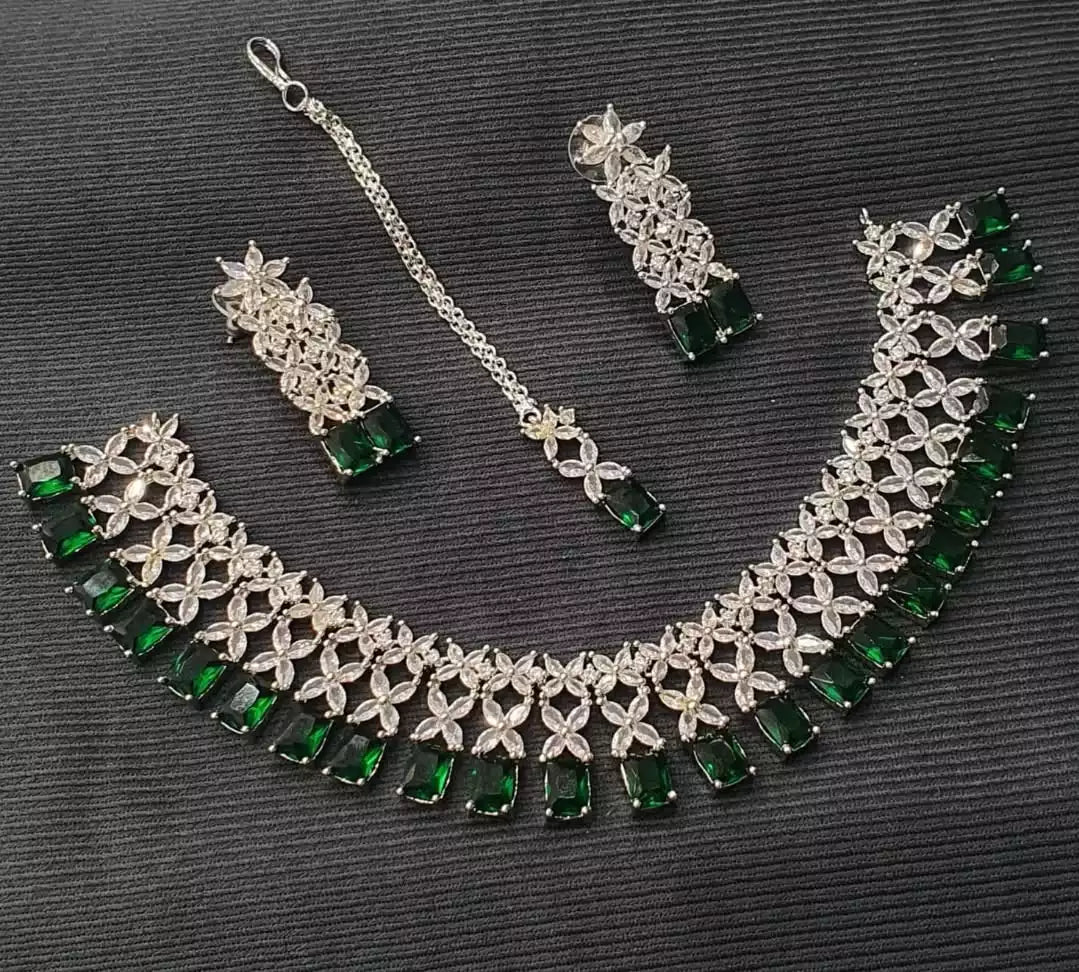 American diamond necklace set