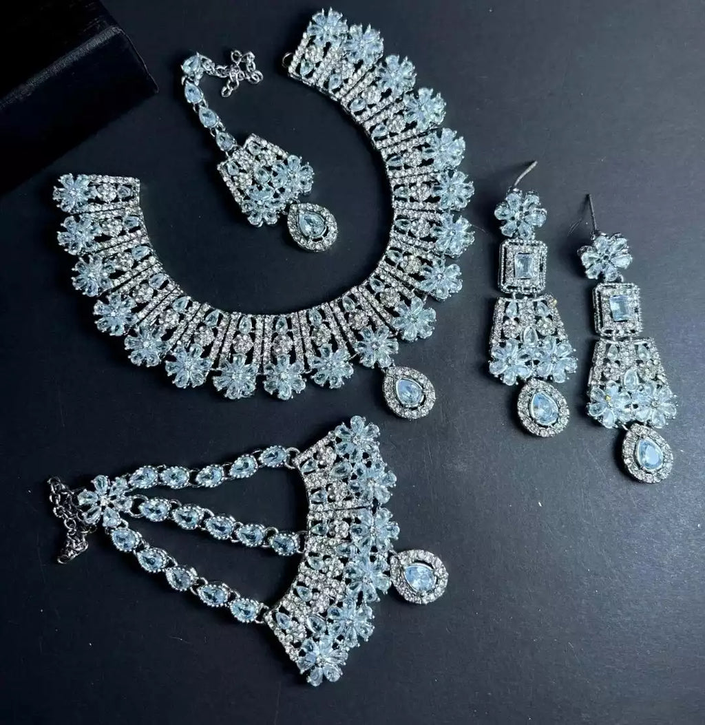 Zircon Bridal set with jhumar