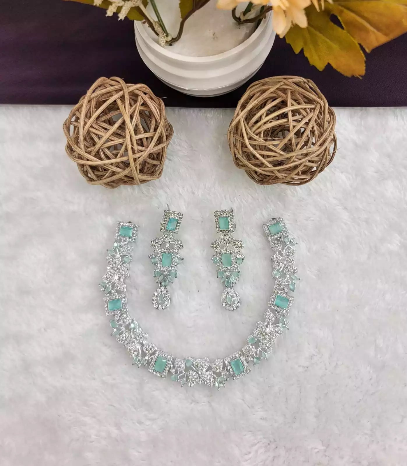 Indian Zircon necklace set