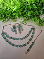 Double layer zircon set with teeka