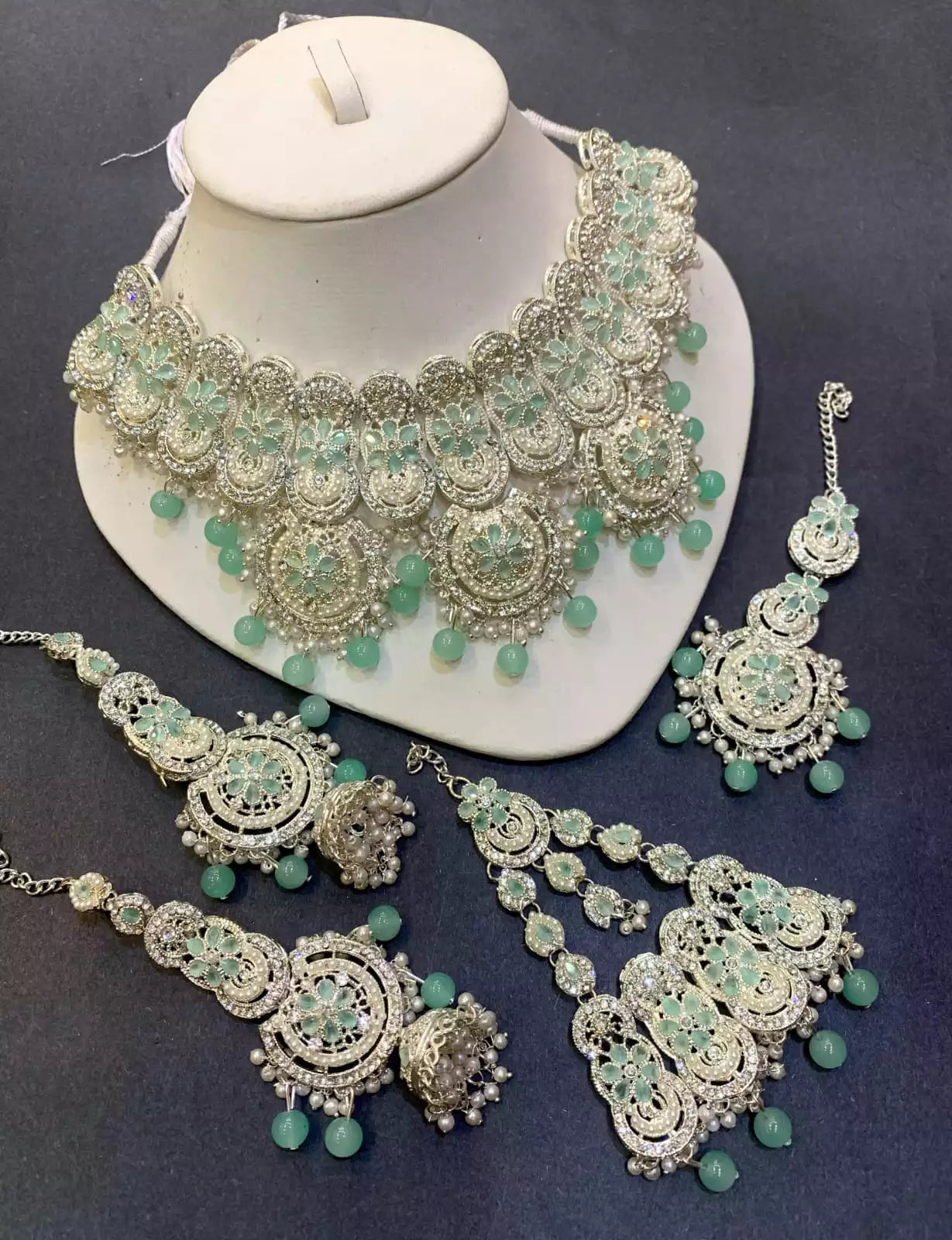Heavy manjoos bridal jhumar set