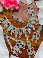 Zircon bridal set with jhumar