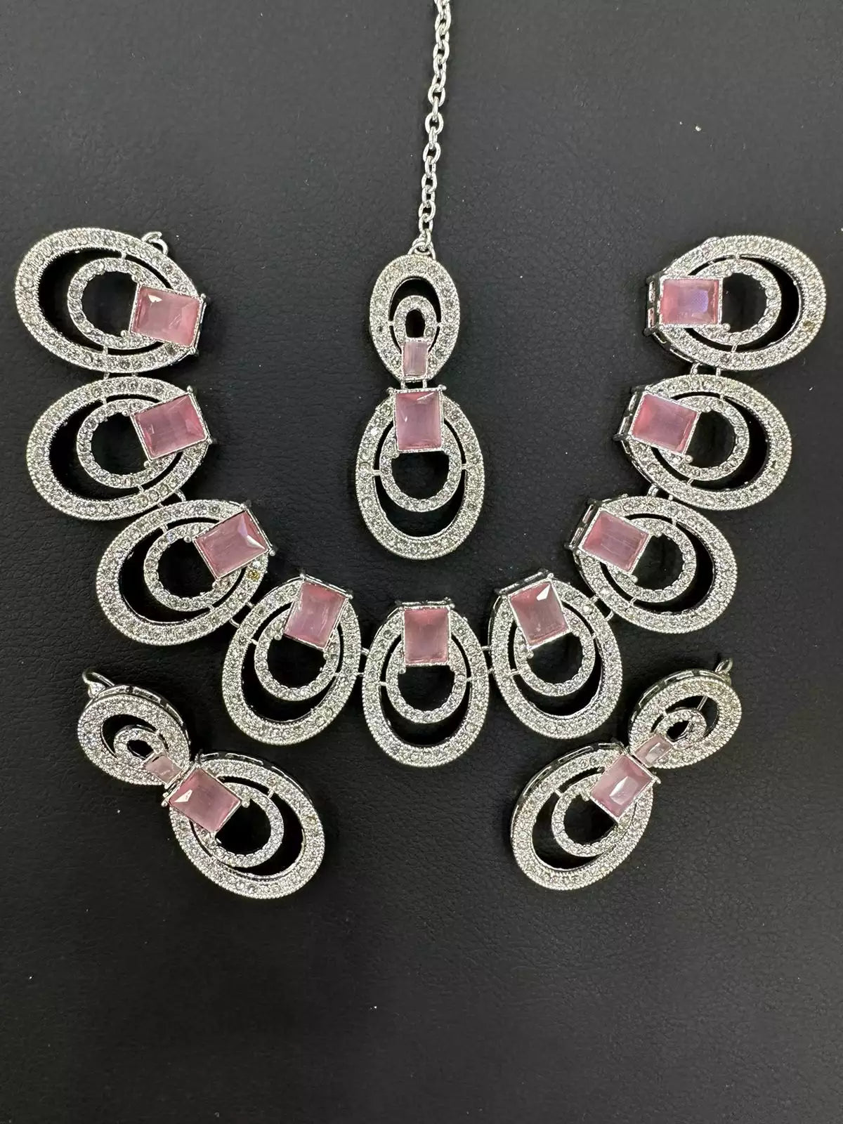 Miro zircon necklace set