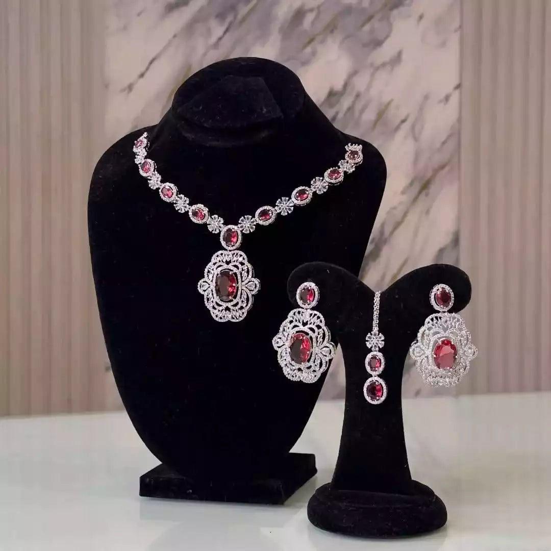 American diamond necklace set