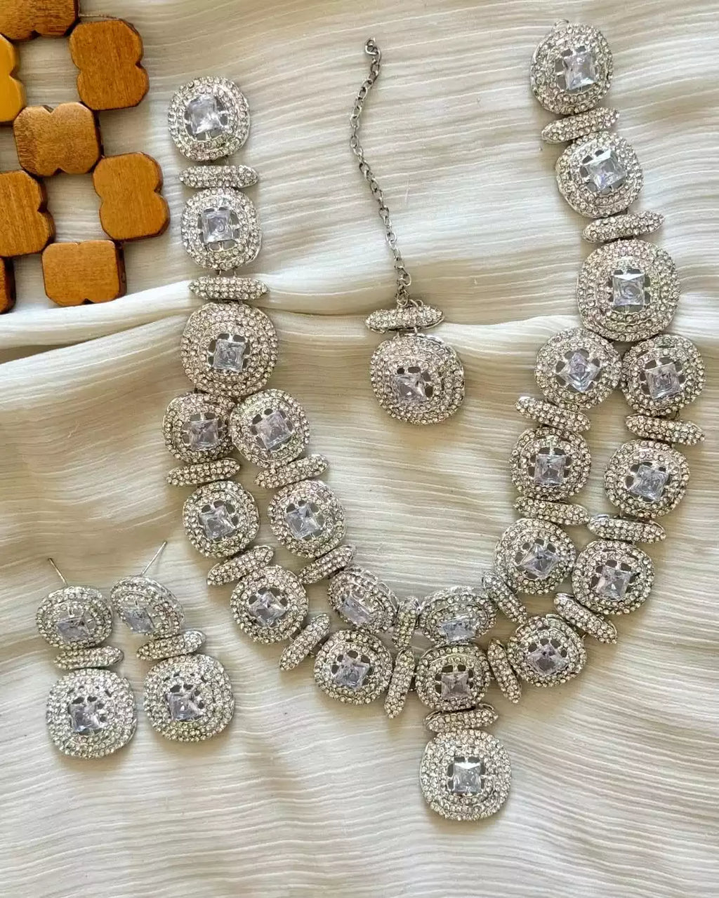 Zircon double layer maala set