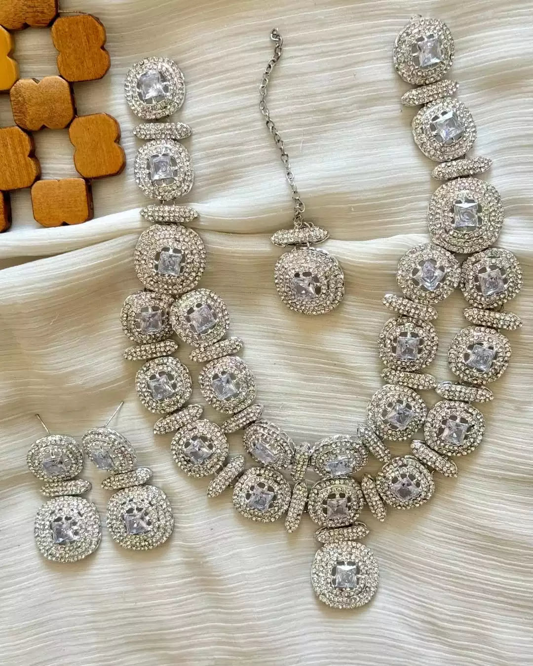 Zircon double layer maala set