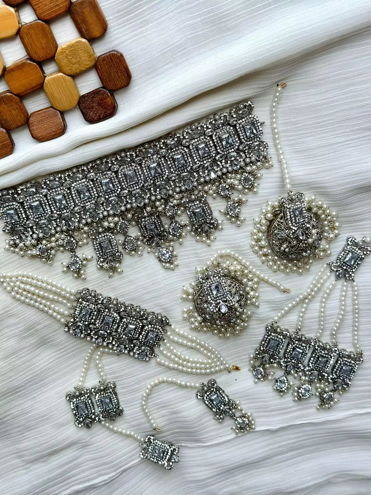 Zircon complete bridal package with anja