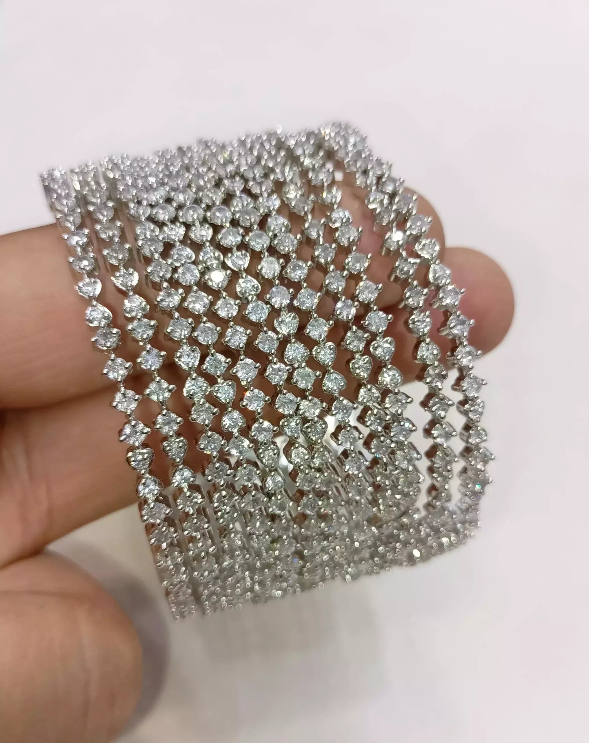 Zircon 12 pcs bangle set Secondary image