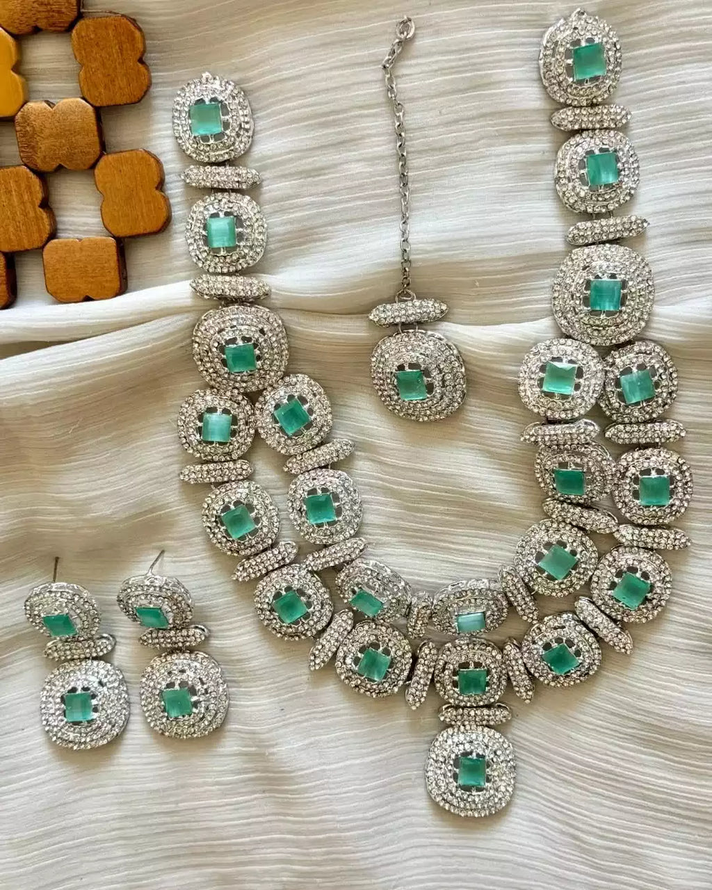 Zircon double layer maala set