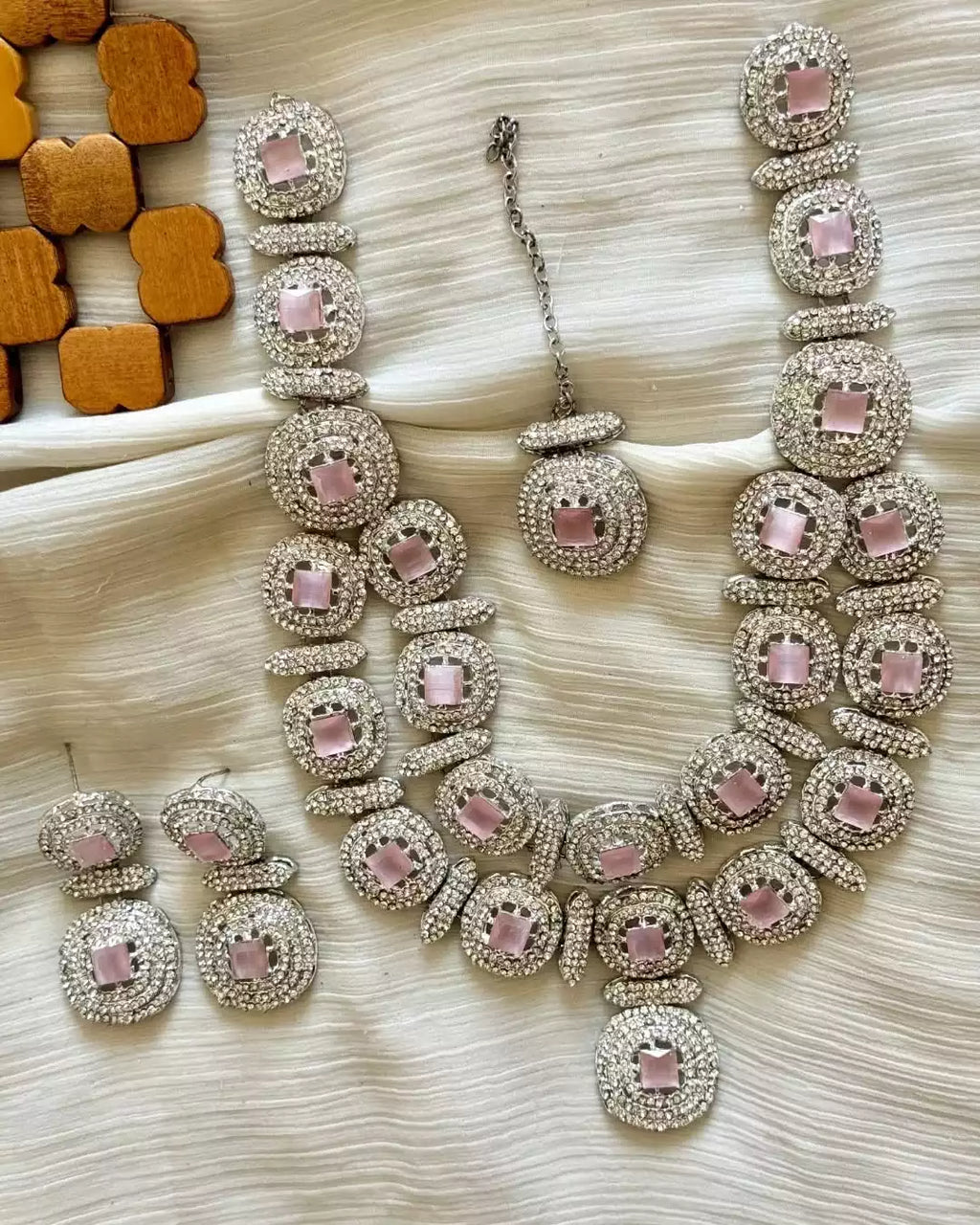Zircon double layer maala set