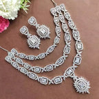 American diamond 3 layer bridal set