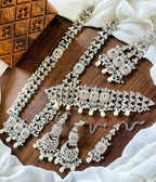 Kundan double dholna bridal set