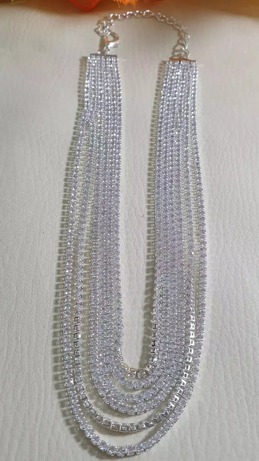 6 Layer Zircon necklace