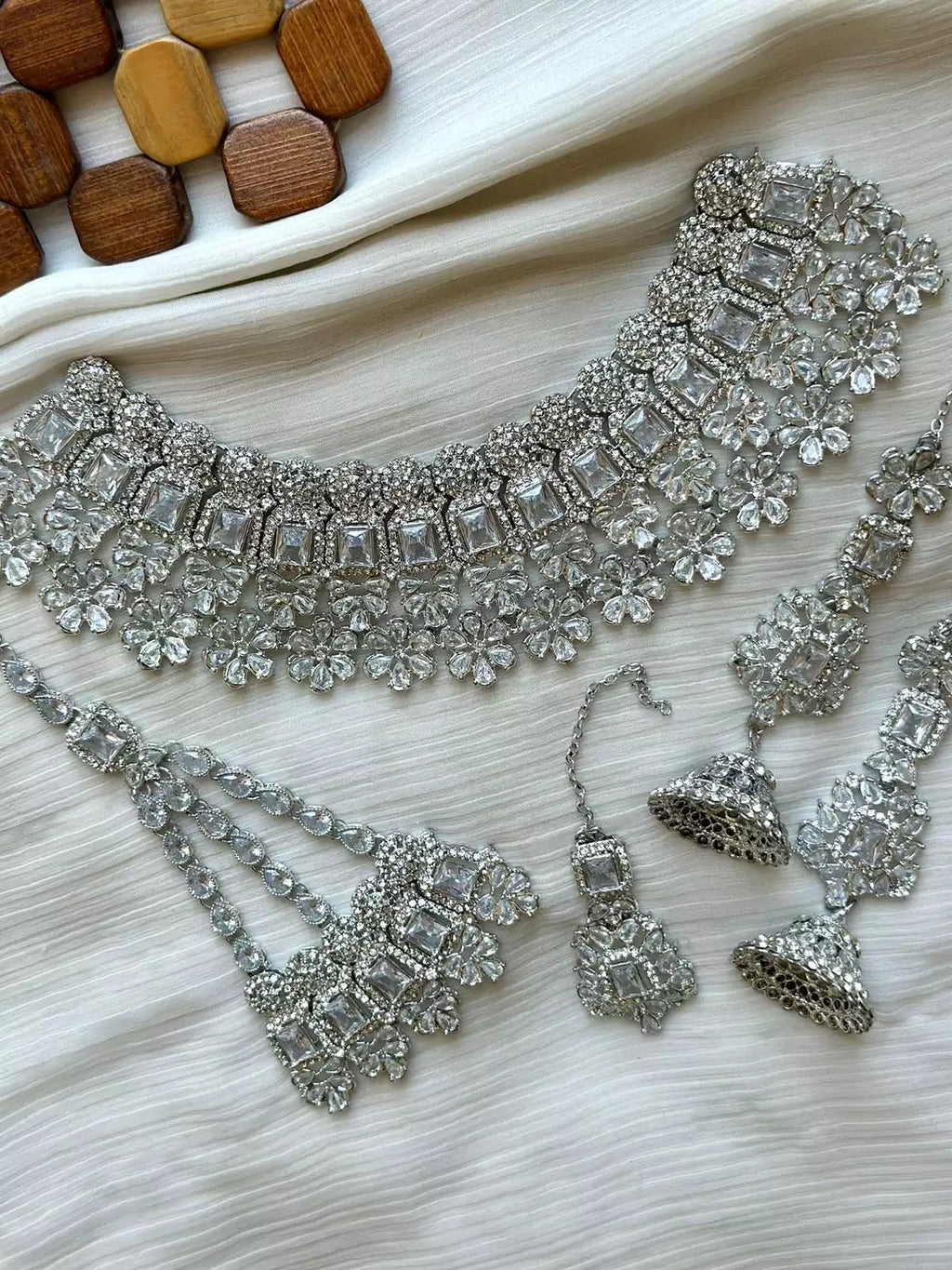 Zircon Floral Bridal set