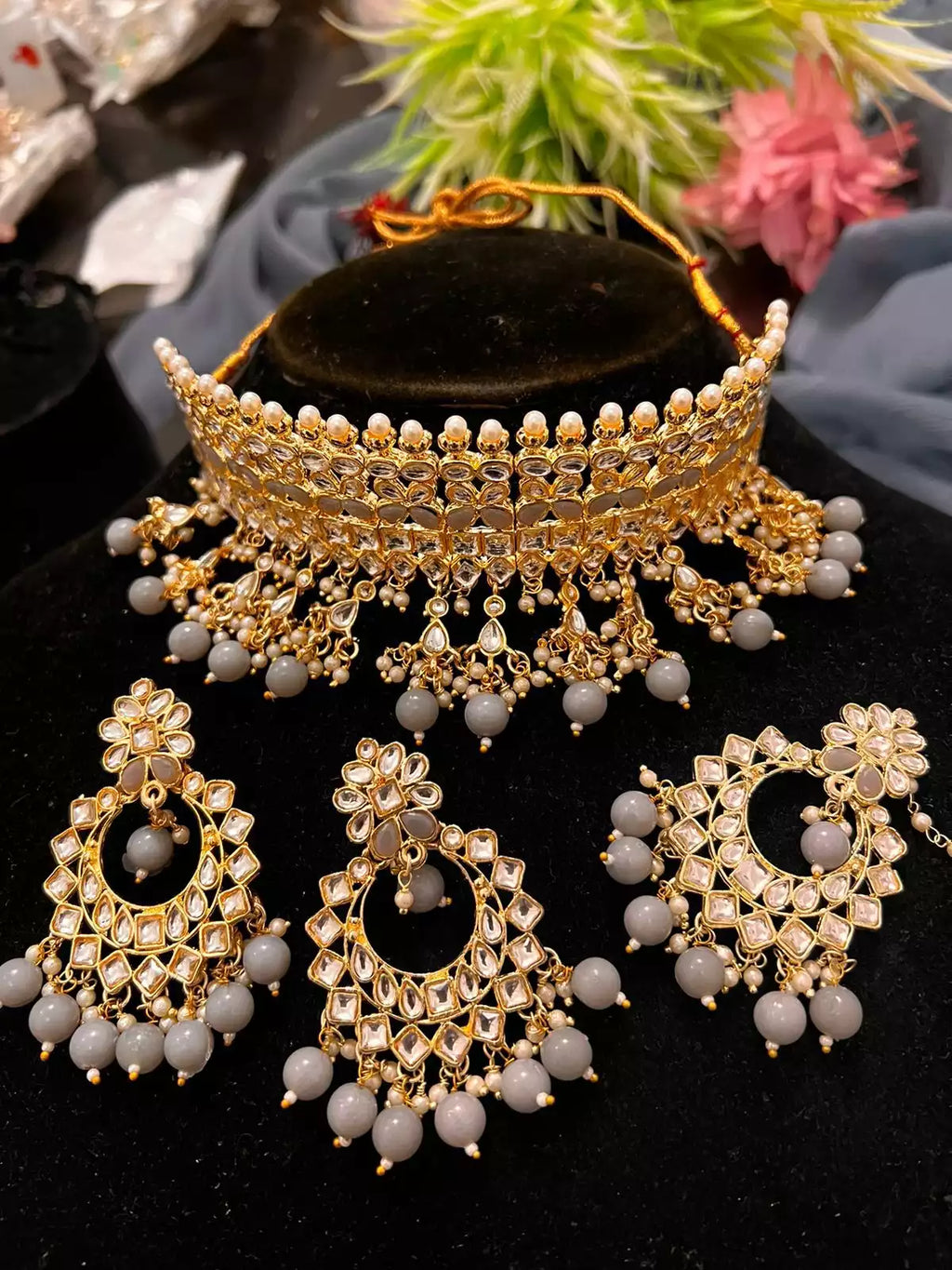 Dabbi kundan choker set