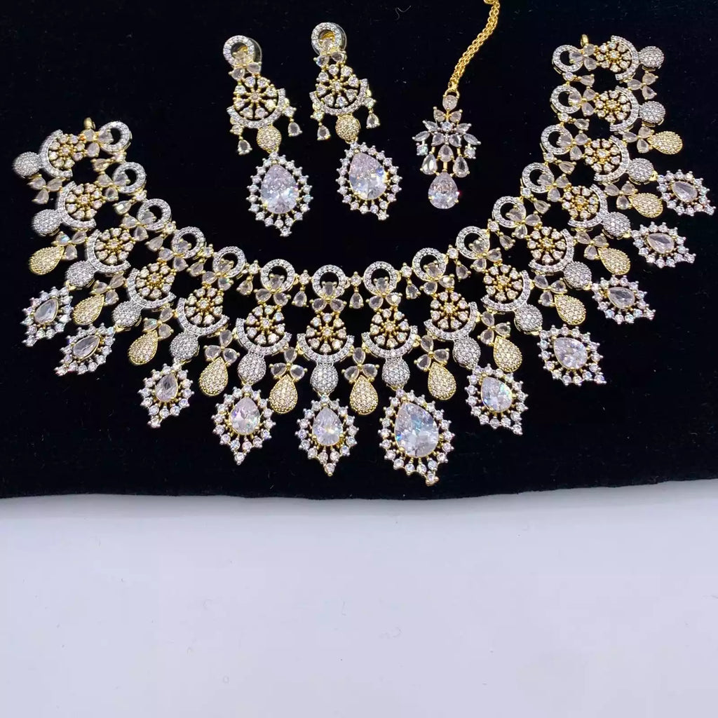 American diamond 1 carat bridal set
