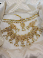 Indian zircon set with matha patti