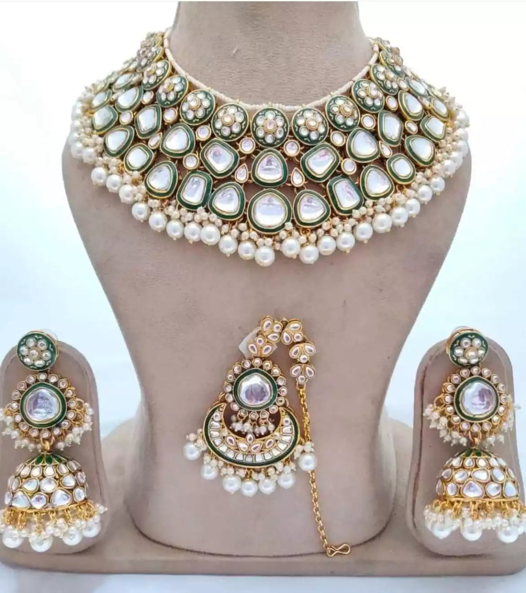 Indian polki bridal set
