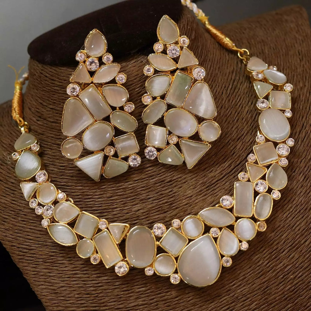 Egyptian stone necklace set